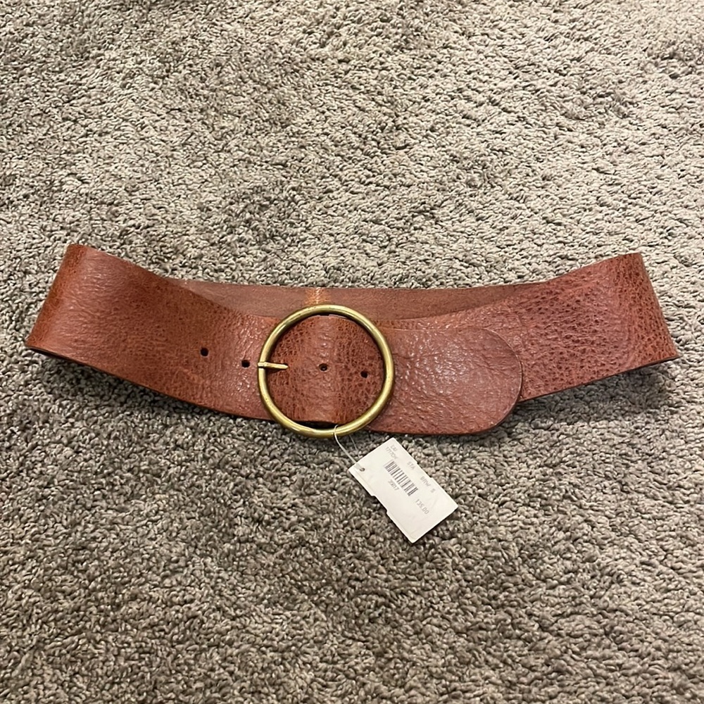 Wide Leather Streets Ahead Belt
